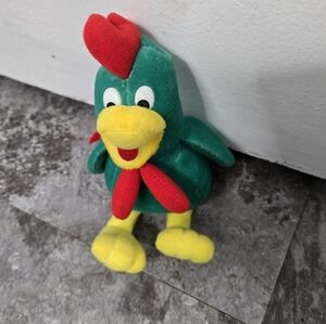 Plush Bird Toy - Green and Red